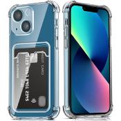 Coque silicone avec porte-carte pour tout iPhone