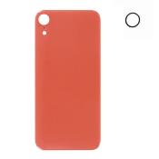 Vitre arrière iPhone XR corail + joint de caméra