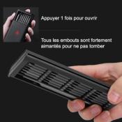 Coffret tournevis aluminium aimanté 24 embouts